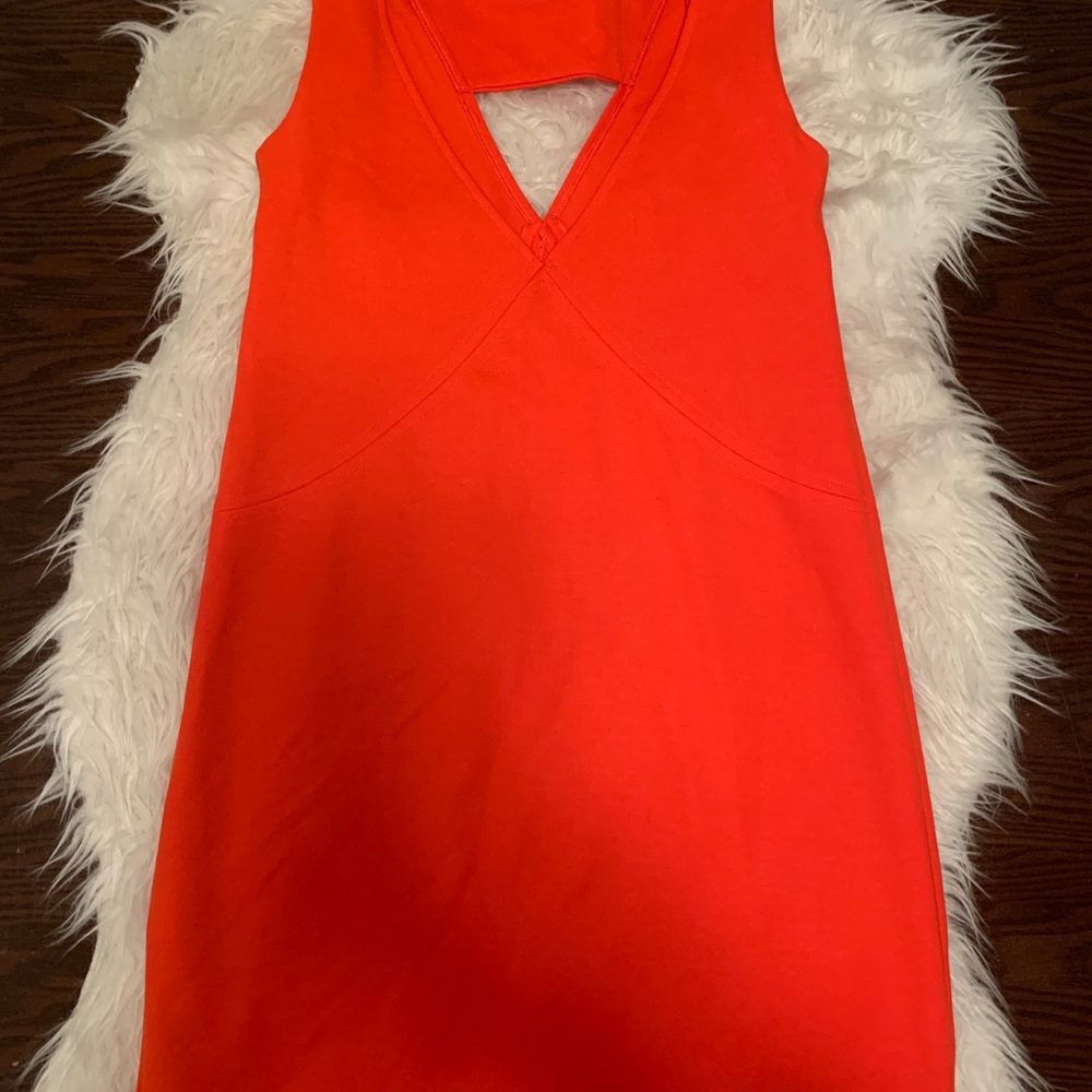 Zara bodycon orange dress